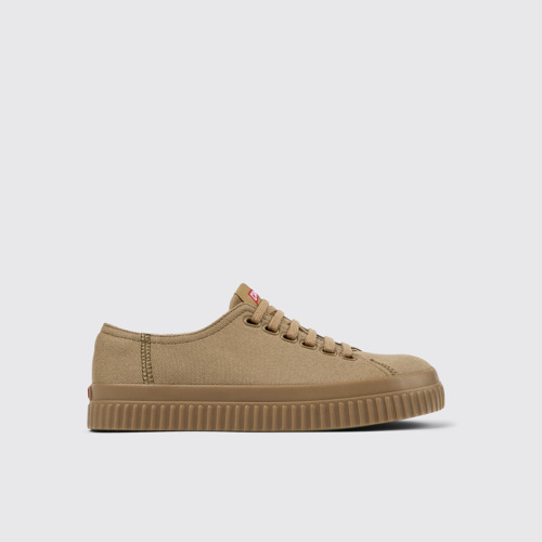 Image of Side view of Peu Roda Brown Textile Shoes for Women