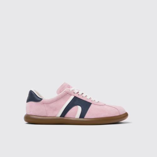 Image of Side view of Pelotas Soller Multicolor Nubuck Sneakers for Women.