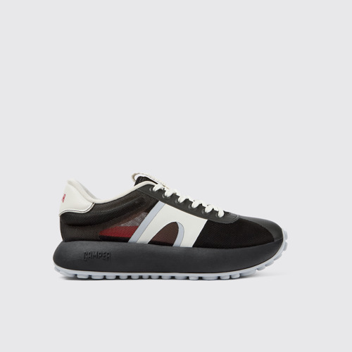 Image of Side view of Pelotas Athens Gray Textile Sneaker for Women