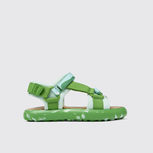 Image of Side view of Pelotas Flota Multicolored Textile Sandal for Women