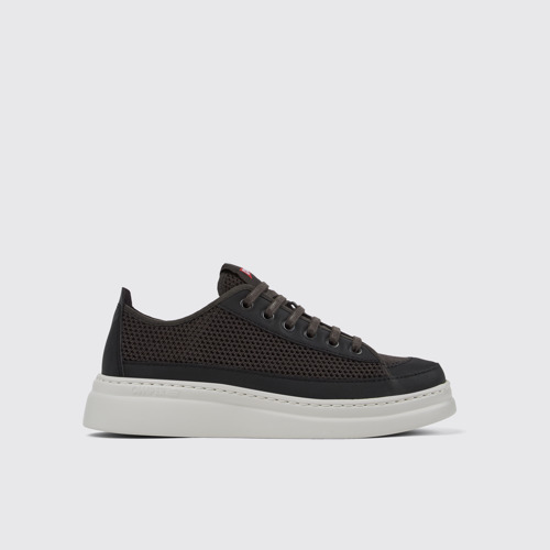 Side view of Runner Gray Textile Sneaker for Women