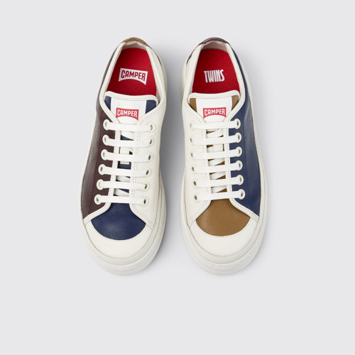 Twins Sneaker multicolor in pelle da donna.