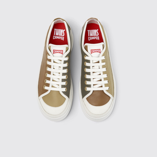 Twins Baskets en cuir multicolores Pour femme.
