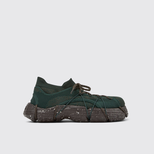 Side view of ROKU Green Sneaker for Women