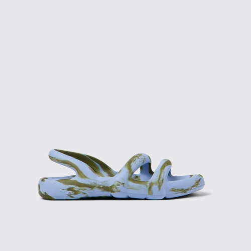 Image of Side view of Kobarah Flat Multicolored unisex Sandal