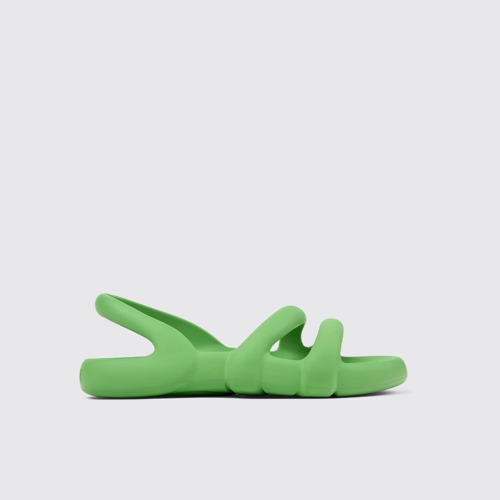 Image of Side view of Kobarah Flat Green unisex Sandal
