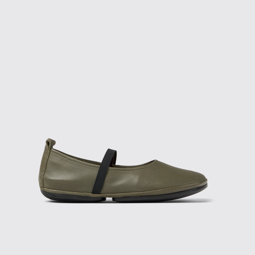 Image of Right Scarpe verdi in pelle da donna.