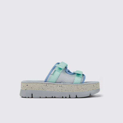 Oruga Up Chancla de tejido multicolor para mujer