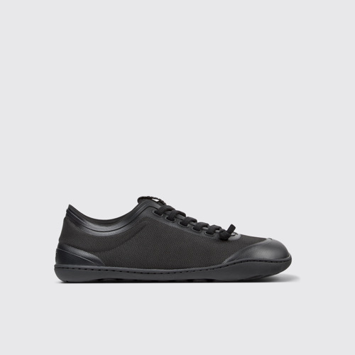 Image of Side view of Peu Black Textile Shoes for Women
