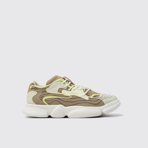 Image of Side view of Karst Multicolor Recycled PET Women's Sneakers.