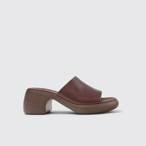 Thelma Sandal Sandalias de piel marrones para mujer.