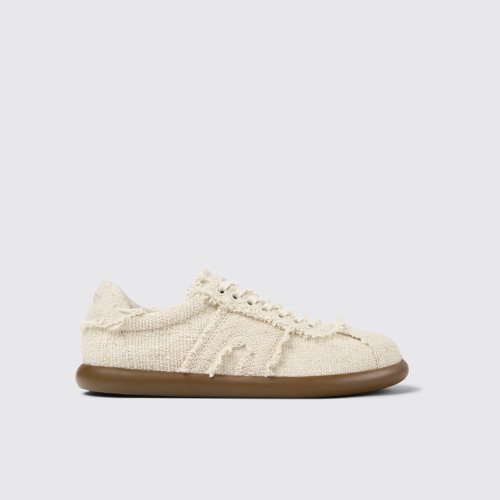 Image of Pelotas Soller Beiger Sneaker aus Bio-Baumwolle für Damen.