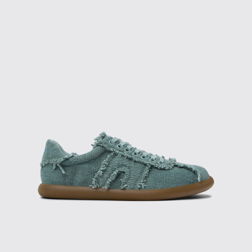 Side view of Pelotas Soller Green Organic Cotton Women's Sneakers.