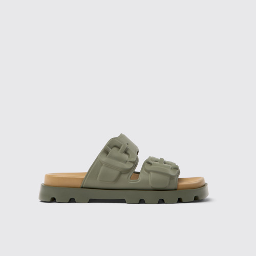 Image of Side view of Brutus Sandal Green EVA Sandals for Women.