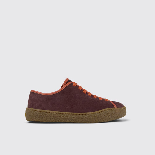 Image of Side view of Peu Terreno Multicolor Nubuck and Leather Shoes for Women.