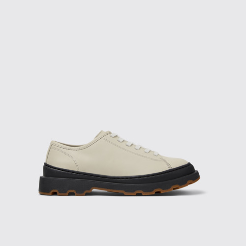 Brutus+ Chaussures en cuir gris pour femme.