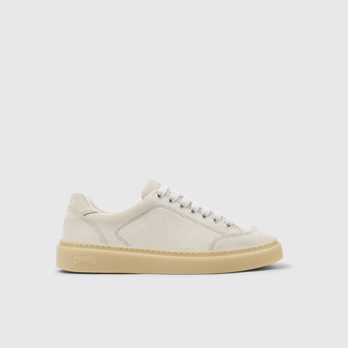 Runner Twentyfive Beige Veloursleder-Sneaker Für Damen.