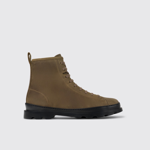 Image of Side view of Brutus Medium lace boot for men