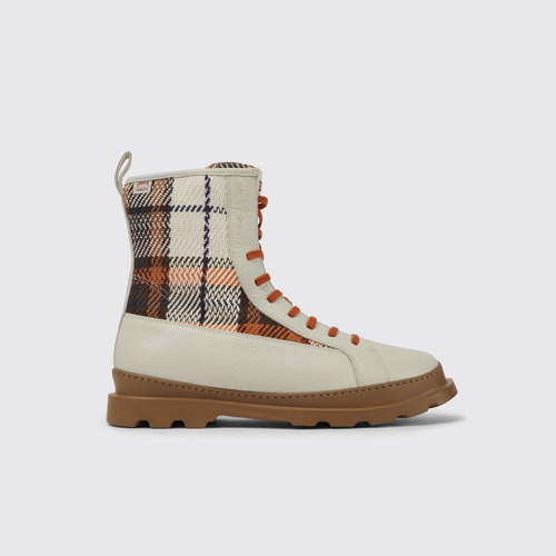 Side view of Brutus Multicolor lace-up boots for men