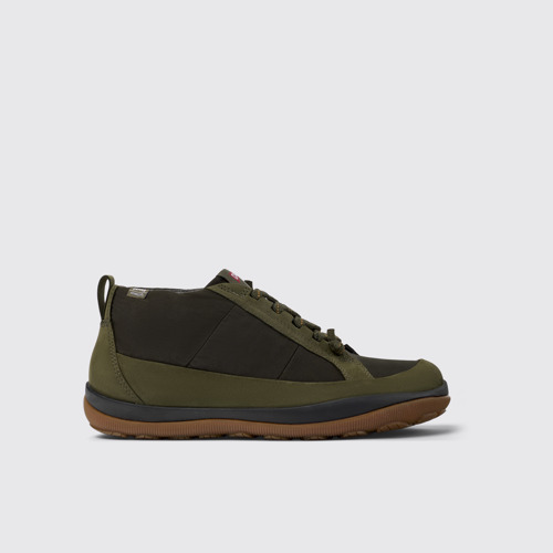 Image of Side view of Peu Pista PrimaLoft® Green ankle boots for men