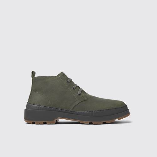 Brutus Trek Botines verde oscuro de nobuk para hombre