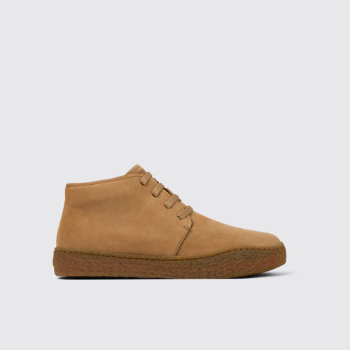 Image of Side view of Peu Terreno Brown Nubuck Desert Boot for Men