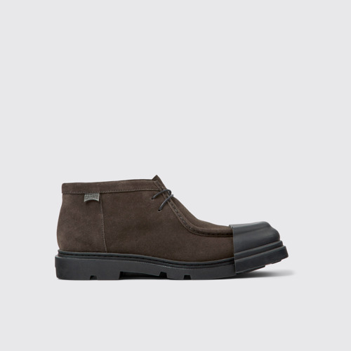 Image of Junction Zapatos grises de nobuk para hombre