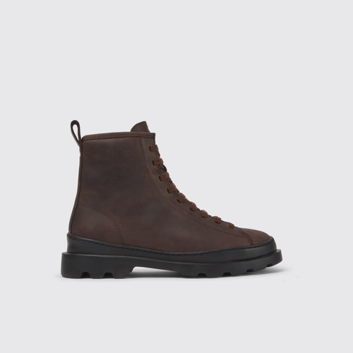 Brutus Botas de nobuk en color marrón con cordones