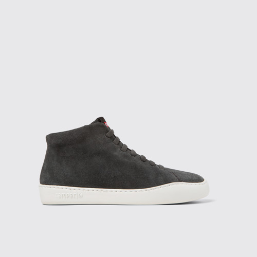 Image of Side view of Peu Touring Gray nubuck ankle boots for women