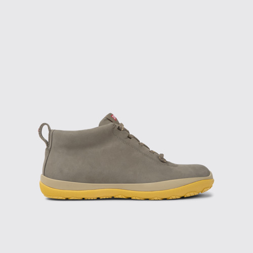 Image of Peu Pista Sneakers café con tonos grices  de piel para mujer