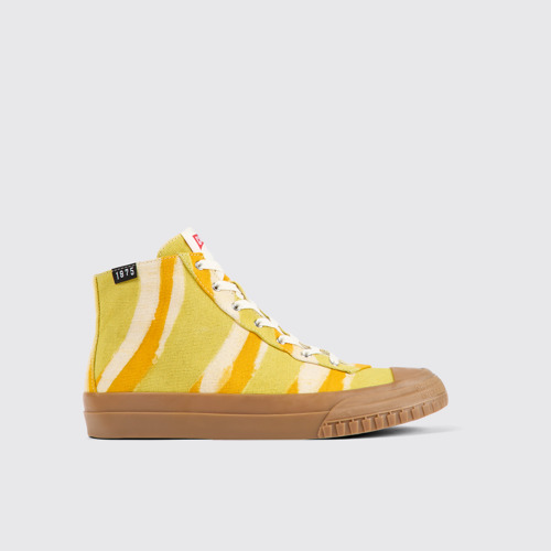 Image of Side view of Camper x EFI Multicolored organic cotton sneakers for women