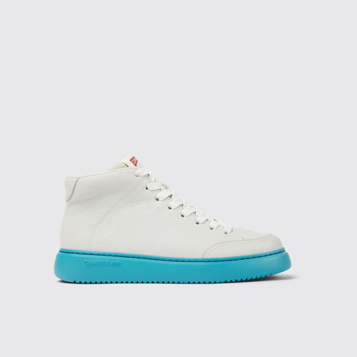 Runner K21 Baskets en cuir non teint blanc pour femme