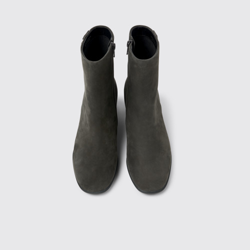 Image of Overhead view of Katie Gray nubuck ankle boots