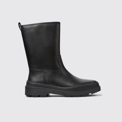 Image of Brutus Trek Botas negras de piel para mujer