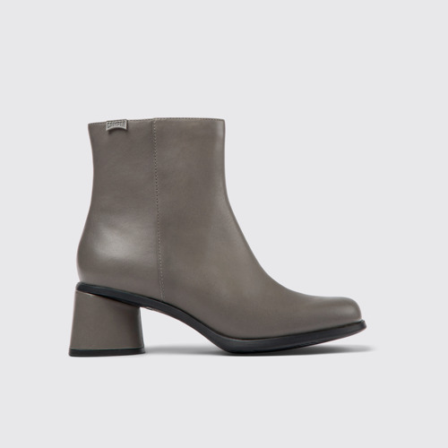 Image of Kiara Botas grises de piel y PET reciclado para mujer