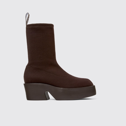 Image of Billie TENCEL® Botas de tejido marrón para mujer