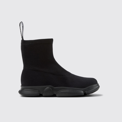 Image of Side view of Karst Black TENCEL® Lyocell Women's Mid Boots.