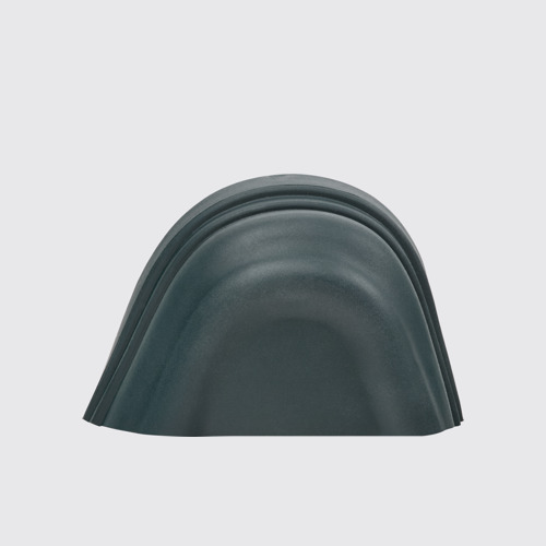 Image of Side view of Junction Toe Caps Dark green rubber toe caps