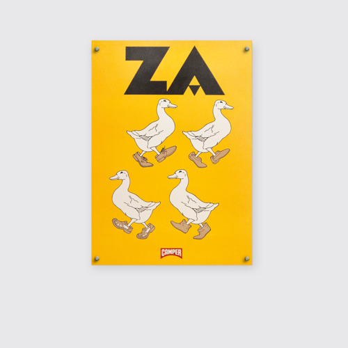 Image of Side view of Limited edition poster 1 ZA-patos