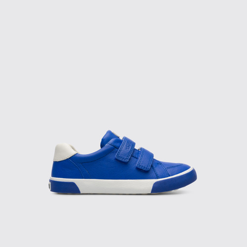 Side view of Pursuit Blue sneaker for kids