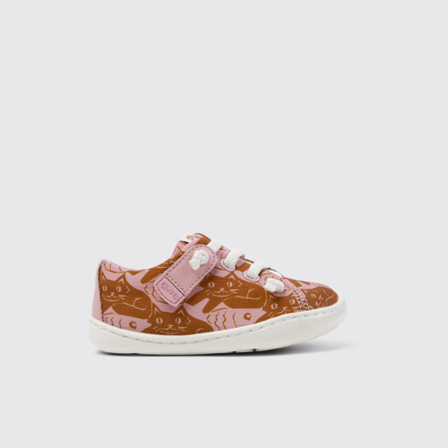 Image of Peu Zapatos de PET reciclado y piel multicolor niños.