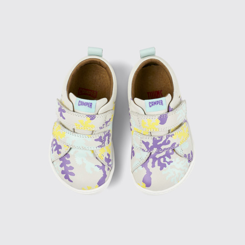 Image of Overhead view of Twins Multicolored Leather Sneaker