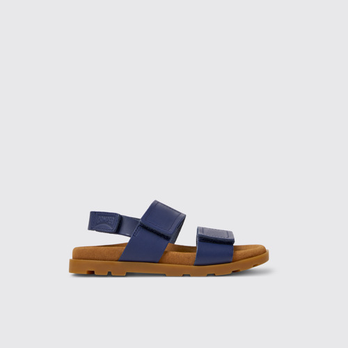 Image of Brutus Sandal Sandalias azul marino de piel para niños