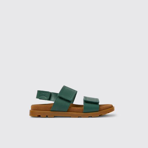 Brutus Sandal Grüne Kindersandale aus Leder
