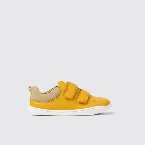 Peu Zapatos naranjas de piel y nobuk para niños