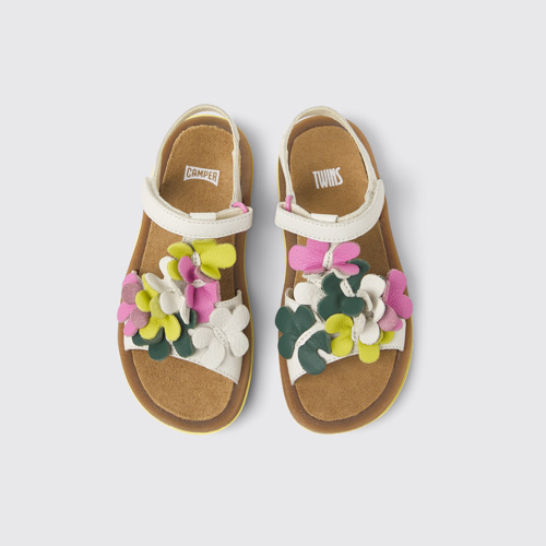 Twins Sandalias multicolores de piel para niños