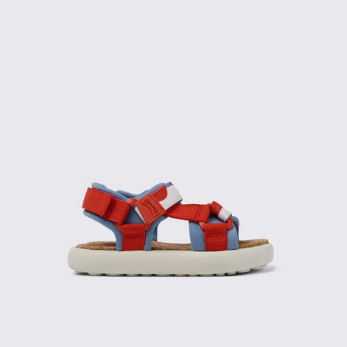 Image of Side view of Pelotas Flota Multicolored Textile Sandal