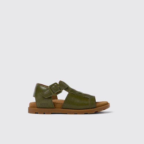 Image of Brutus Sandal Sandalia de piel verde