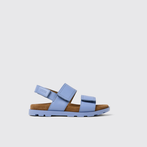 Image of Brutus Sandal Sandalia de piel azul con dos tiras