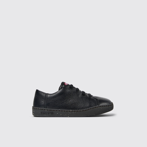 Image of Peu Touring Sneakers de piel negras para niños